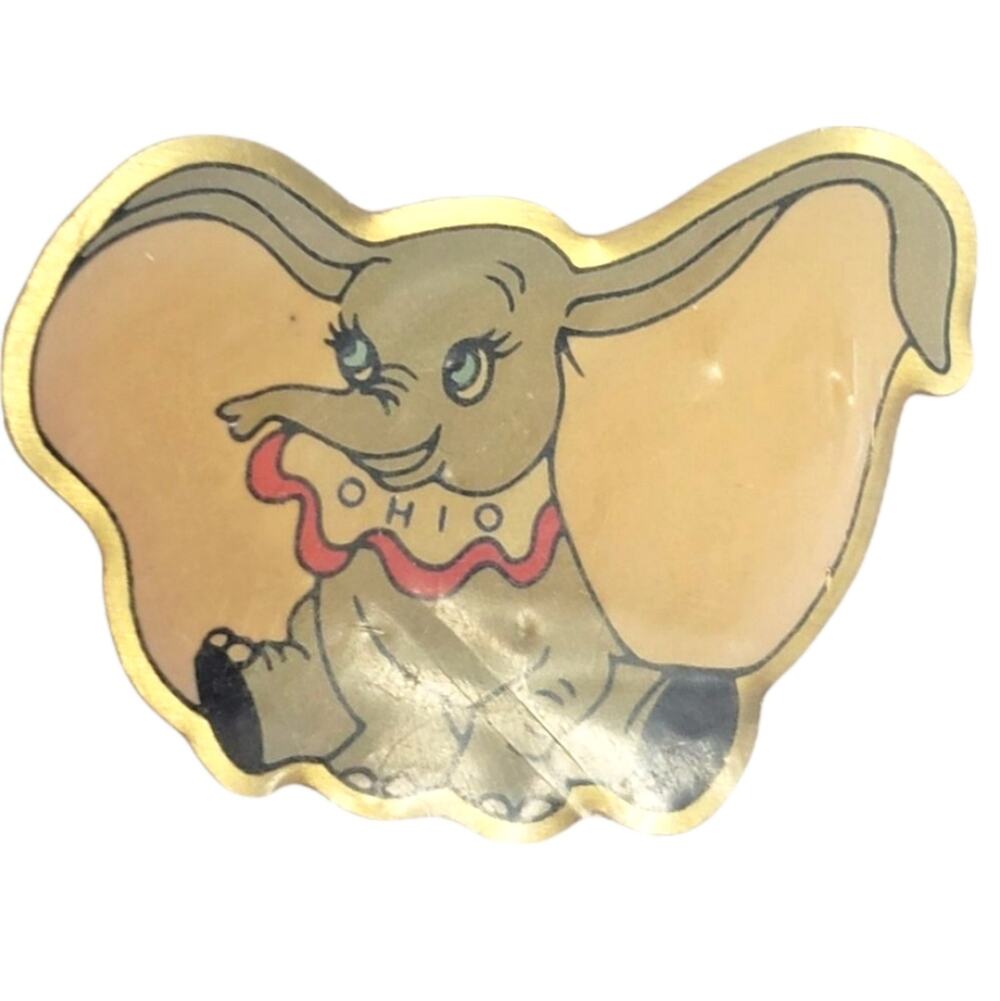 Charming Vintage Dumbo Ohio 1980s Enamel Pin - NIP